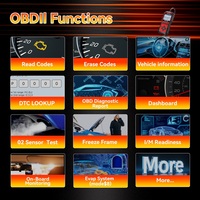 Pantalla a color de 2,8 "KONNWEI KW340 OBD2 EOBD Herramienta de diagnóstico de coche Lector de código con llaves VIN DTC I/M