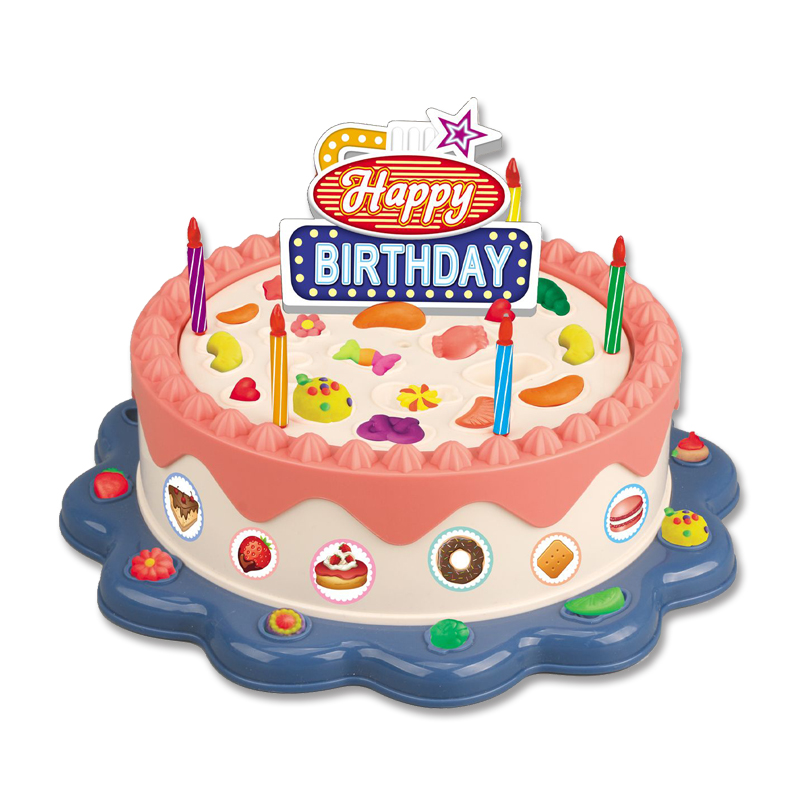 Глина для моделирования, развивающие игрушки «сделай сам», Набор пластилина для торта на день рождения, Набор для изготовления торта, набор для слизи Jumbo для детей