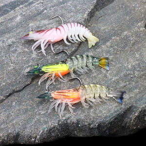 Esche Morbide in PVC a Forma di Gamberetto per Bass, Trota, Tilapia - Uso in Fiume, Lago e Acqua Salata con Amo - Product Image 5