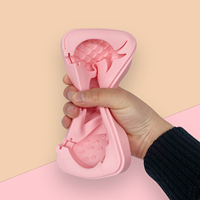 Moule à sucettes glacées en silicone en forme de fruits de dessin animé avec couvercle anti-poussière - Qualité alimentaire sans BPA, pour la fabrication de glaces maison pour enfants et collations maison