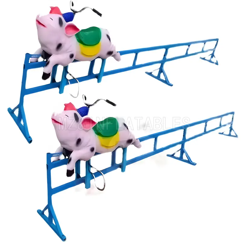 Outdoor Product Amusement Park Products Outdoor Unpowered Playgrounds Equipment Happy Running Pig Rides