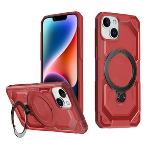 Hybrid TPU+PC Metal Magnetic Bracket Carbon <strong>Fiber</strong> Design Camera Protection Phone Cover Case for <strong>Google</strong> Pixel 9/9 Pro/9 Pro XL - Product Image 4
