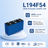 Batterie CALB L194F54 3.2V 54Ah LiFePO4, cellule à charge rapide 4C, 4000 cycles, qualité A, vente en gros directe d'usine