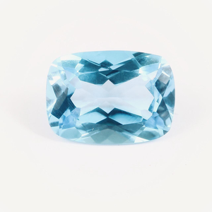 Cojín alargado de 6x8mm, piedra preciosa suelta facetada de alta calidad con corte Natural de Topacio azul cielo, precio de fábrica al por mayor - Product Image 1
