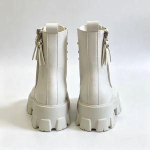 Botines de mujer de piel sintética con punta redonda, antideslizantes, impermeables, con suela de goma, para todas las estaciones, botas de nieve para mujer. - Product Image 5