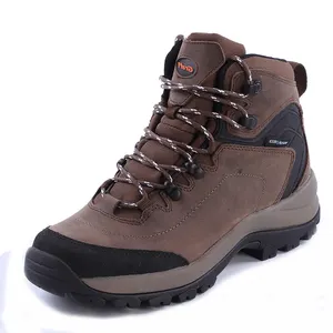 Zapatos de trekking para hombre, calzado impermeable de cuero antideslizante para escalada al aire libre y montaña