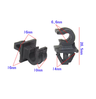 Nouvelle pince de fixation en plastique noir pour câbles automobiles, type V, base à clip pour faisceau de câblage universel de véhicule, support de fixation