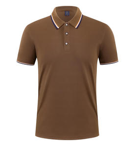 Camisetas de hombre bordadas de media manga corta transpirables de verano para hombre de alta calidad al por mayor, camiseta <span class=keywords><strong>Polo</strong></span> para hombre, venta al por mayor de 2017 - Product Image 3