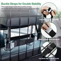 Barrière de sécurité réglable pour dorée de chien, Large, en maille fer, barrière de protection, pour coffre de voiture, largeur de 90.5 à 113cm