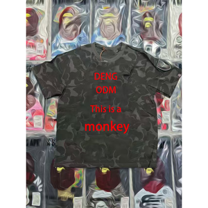 เสื้อยืดผู้ชายพิมพ์ลายทรงหลวมดีไซน์แฟชั่นสไตล์สปอร์ตลำลอง - Product Image 4