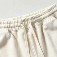 Pantalones Cortos Deportivos Personalizados de 450GSM para Hombre, Corte Holgado de Lujo, Lavado Ácido, Estilo Urbano, Fabricante de Pantalones Cortos Jogger de Marca Privada