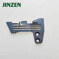 Plaque à aiguilles en fer JINZEN E810L pour machine à coudre industrielle SIRUBA 747 à quatre fils, pièces de rechange pour surjeteuse