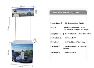 Espositore da Tavolo Promozionale di Alta Qualità con Banner Grafico per Campagne Pubblicitarie (con Stampa su Carta) - Product Image 4