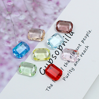 Pierres fantaisie K9 de qualité supérieure, forme octogonale, strass en verre transparent, vente en gros, perles de cristal en vrac, accessoires de bijouterie DIY