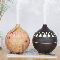Diffuseur d'arôme électrique Portable en Grain de bois, diffuseur d'aromathérapie d'huile essentielle de bureau