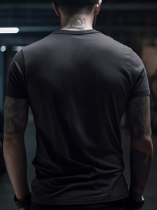 ลายพิมพ์ <span class=keywords><strong>No</strong></span> Regret Wrinkle - เสื้อยืดผู้ชาย - ทรงพอดีไหล่ด้านหน้า - Product Image 6