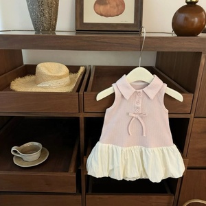 ชุดเดรสแขนกุดเจ้าหญิงสีชมพูหวานสำหรับเด็กวัยหัดเดินสำหรับเด็กผู้หญิงสวมใส่ทุกวันในฤดูร้อน - Product Image 1