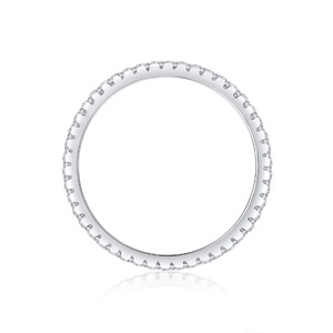 Anneaux en argent avec moissanite glacée, univers parallèles, multivers, moissanite complète, anneaux en argent sterling 925, anneau en moissanite VVS - Product Image 5