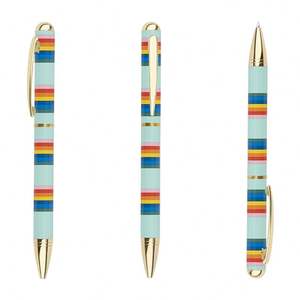 Bolígrafo de punta redonda de alta calidad con cuerpo de colores, tinta suave, bolígrafo profesional para oficina, logotipo personalizado - Product Image 6