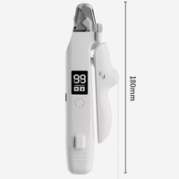 Kit de Cuidado de Uñas para Mascotas en Oferta, para Perros y Gatos, Tipo C Recargable, Función de Pulido de Acero Inoxidable, Cortaúñas de Seguridad