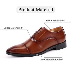 รองเท้าหนังทำมือสำหรับผู้ชาย สไตล์ธุรกิจแบบอ็อกซ์ฟอร์ด  รับสั่งทำโลโก้ รองเท้าเดินสบายสำหรับงานแต่งงาน - Product Image 4