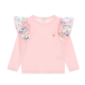 Conjuntos de princesa de malla con lentejuelas de estilo americano a la moda Super Hada niños Top y falda conjuntos de ropa para niñas - Product Image 3