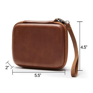 Custodia per plettro per chitarra in EVA oro personalizzata custodia rigida in PU per vassoio in plettro con schiuma con cerniera - Product Image 2