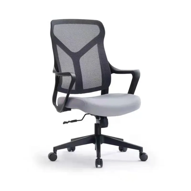 Ücretsiz örnek ticari PC ofis mobilyaları kumaş patron sandalyesi ergonomik yönetici koltuğu ayarlanabilir mesh geri döner ofis koltuğu