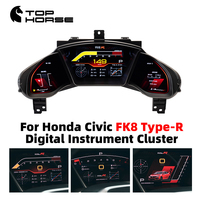 Untuk Honda Civic FK8 Type-R 2016-2021, Panel Instrumen Digital, Speedometer, Odometer, Dasbor