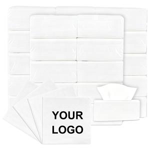 0717 Wholesale Custom Embossed Napkins 230x230mm Eco-friendly Double Layers Virgin Wood <b>Pulp</b> Disposable Tissue - Product Image 2