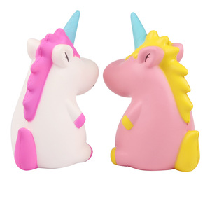 Pu Unicorn Hippo <b>Squishy</b> Toy 2 To 4 Years Unisex Fidget Stress Relief Toy - Product Image 4
