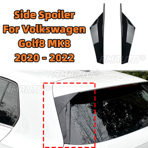 2 Piezas de Alerón Lateral para Ventana Trasera para Volkswagen Golf8 MK8 2020-2022, Negro Brillante, Accesorios de Estilo para Automóvil - Product Image 1