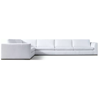 Ensemble de canapés Modena élégant à accoudoirs coniques pour salon, villa, mobilier d'intérieur en bois, coussins moelleux, taille personnalisable