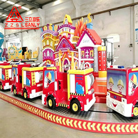 Train électrique pour enfants 12 places le plus intéressant, manège pour enfants, mini-camion de pompiers, train navette, train de divertissement à vendre