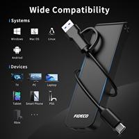 Carcasa FIDECO para SSD M.2 con Interfaz USB3.2, Transferencia de Datos de Alta Velocidad de 10 Gbps para Dispositivos de Almacenamiento Externos