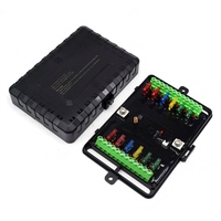 Panneau de commande LED 12 boutons avec télécommande, panneau de commande 12V avec protection par fusible, panneau lumineux LED universel pour voiture