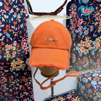 Topi Baseball 6 Panel Distressed Vintage Katun Cuci dengan Logo Metal Custom Grosir, Tali Dagu yang Dapat Disesuaikan, Unisex, Model Dad Hat