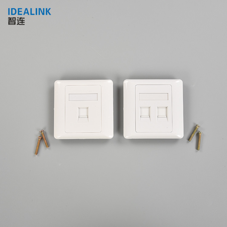 86*86 мм 3 м RJ45 2 порта сетевая настенная пластина Keystone для кабеля Cat6