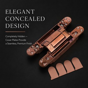 Bisagras Ocultas Modernas Wico VS160 con Cierre Suave y Ajuste 3D, Capacidad de Carga de 160 kg, Zinc, Apertura de 180° - Product Image 5