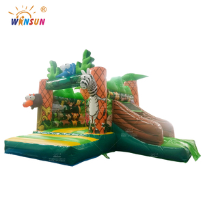 WINSUN Jungle Animal Jumping Castle Inflatable Bouncy Castle Inflatable Trampoline - Product Image 1
