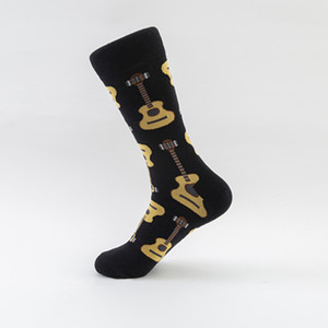 Chaussettes mi-mollet à motifs colorés <span class=keywords><strong>Funky</strong></span> Happy Street Style Fashion Crew <span class=keywords><strong>Bas</strong></span> en coton peigné pour personnes Chaussettes mi-mollet 2025 - Product Image 2