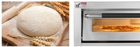 Four à pizza commercial de comptoir pour boulangerie, avec pierre réfractaire, température max. 400°C ° Cuisson rapide multi-fonctions