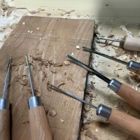 Ciseaux à bois professionnels en acier DC-53 pour menuisier, outils de sculpture sur bois de haute qualité et tranchants pour le travail du bois et le bricolage