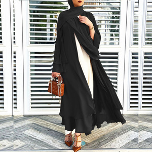 Abaya Islamica Aperta di Dubai in Vendita, Abito Turco, Abbigliamento Islamico, Abaya per l'EID - Product Image 5