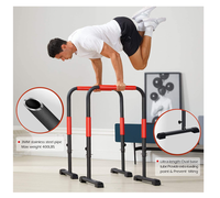 Barres parallèles réglables fendues au prix de gros Barres parallèles métalliques portables durables pour la salle de sport à domicile