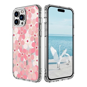 <span class=keywords><strong>Cover</strong></span> protettiva magnetica trasparente con fiori dipinti per <span class=keywords><strong>iPhone</strong></span> 17 Pro, 16, <span class=keywords><strong>Apple</strong></span> 15, <span class=keywords><strong>14</strong></span>, 13 Pro Max - Product Image 6