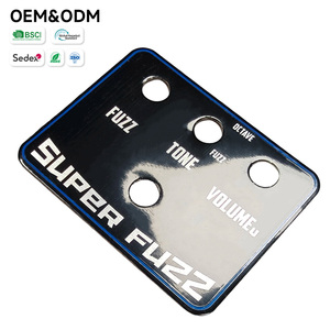 Panel <span class=keywords><strong>de</strong></span> Pedales <span class=keywords><strong>de</strong></span> Efectos <span class=keywords><strong>de</strong></span> <span class=keywords><strong>Guitarra</strong></span> Funcionales Personalizados, Impresión <span class=keywords><strong>de</strong></span> Placa <span class=keywords><strong>de</strong></span> Identificación <span class=keywords><strong>de</strong></span> Aluminio Espejo con Revestimiento Adhesivo y Serigrafía Multicolor - Product Image 4