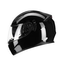 Casque de moto intégral personnalisé avec feu arrière LED, double visière, certifié DOT, en ABS, fabricant OEM, vente en gros directe d'usine