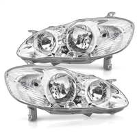 Accessoires de voiture CHROME LOGEMENT COIN CLAIR PHARE POUR 2006 TOYOTA COROLLA 2003-2008 accessoires phare