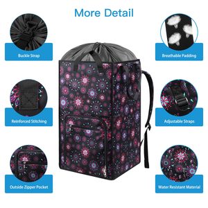 Sac à dos de lavage extra large, robuste et durable, avec bretelles rembourrées douces, idéal pour les dortoirs universitaires et les appartements. - Product Image 2